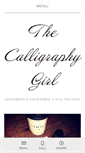 Mobile Screenshot of calligraphygirl.com